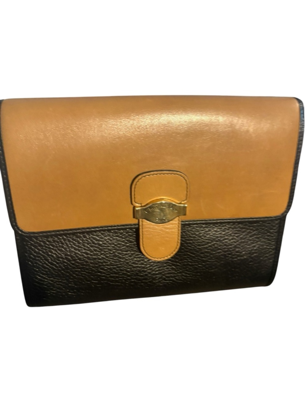 Christian Dior vintage two tone brown and black leather crossbody EUC - Picture 11 of 17